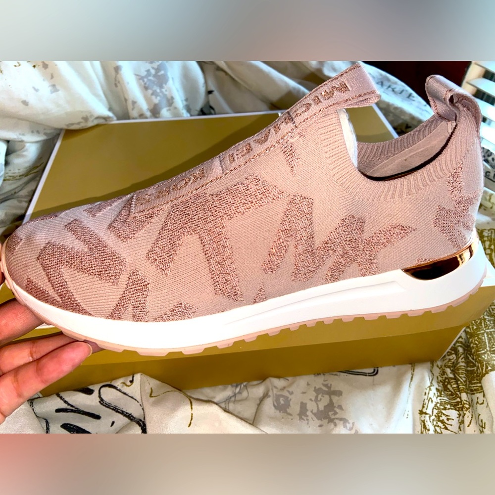 COPY - New mk rose gold slip on shoes